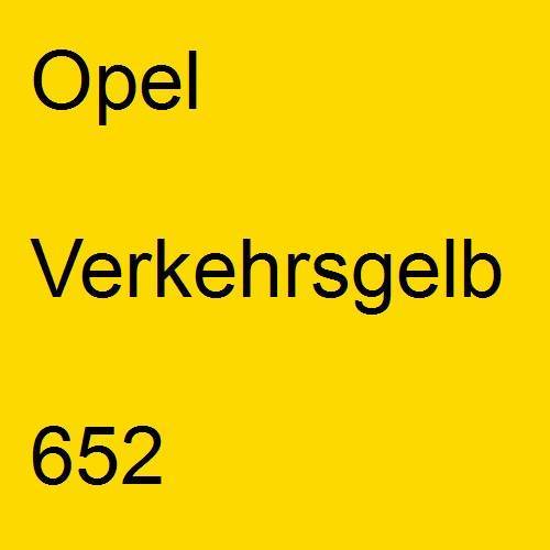 Opel, Verkehrsgelb, 652.