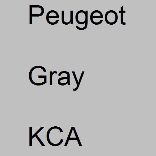 Peugeot, Gray, KCA.