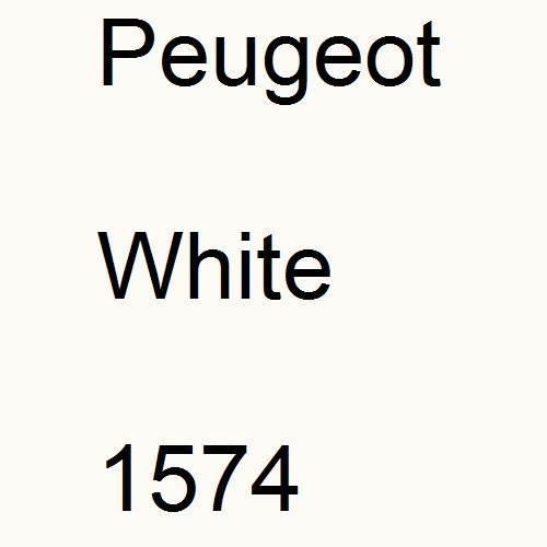 Peugeot, White, 1574.