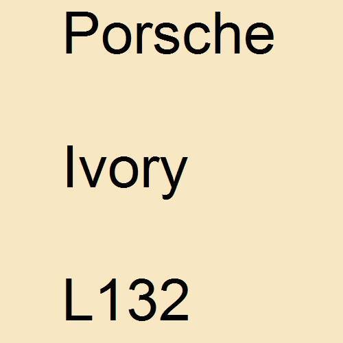 Porsche, Ivory, L132.