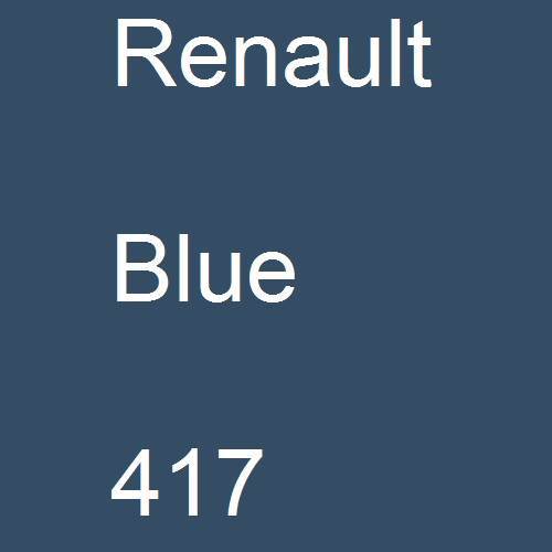 Renault, Blue, 417.