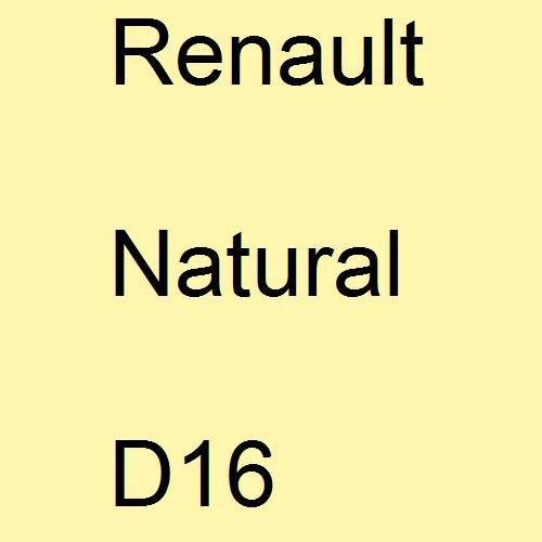 Renault, Natural, D16.