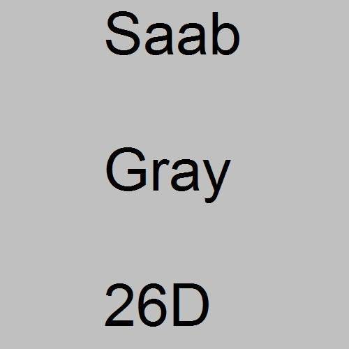 Saab, Gray, 26D.