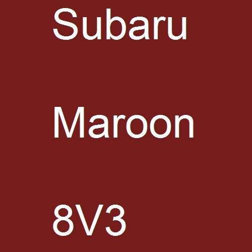 Subaru, Maroon, 8V3.