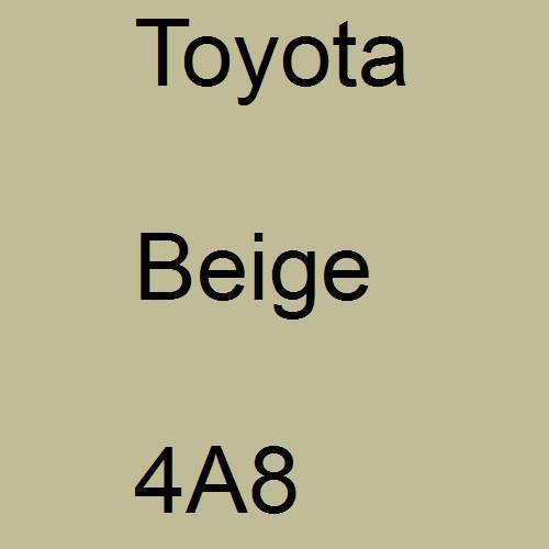 Toyota, Beige, 4A8.