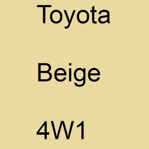 Toyota, Beige, 4W1.