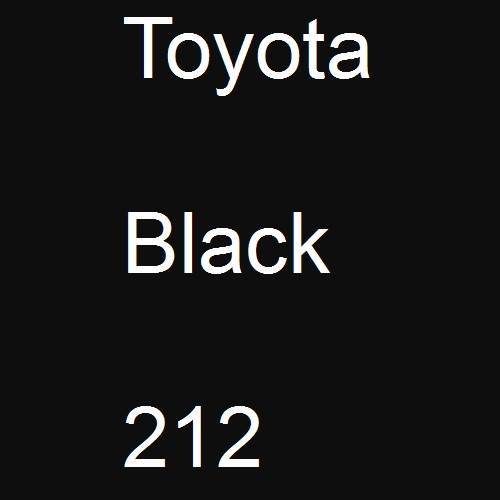 Toyota, Black, 212.