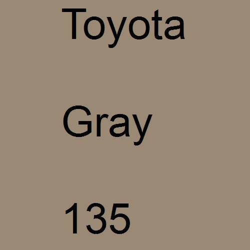 Toyota, Gray, 135.