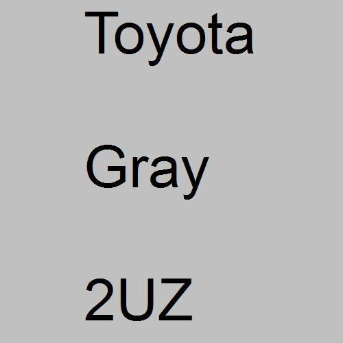 Toyota, Gray, 2UZ.