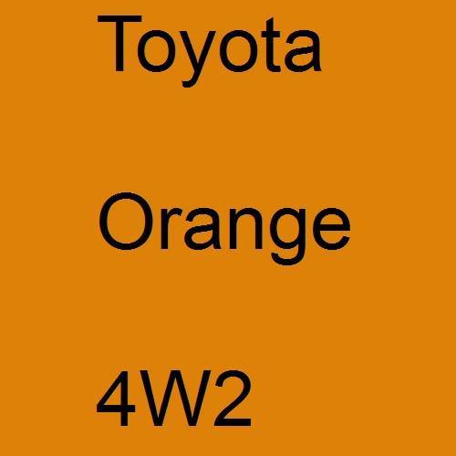 Toyota, Orange, 4W2.