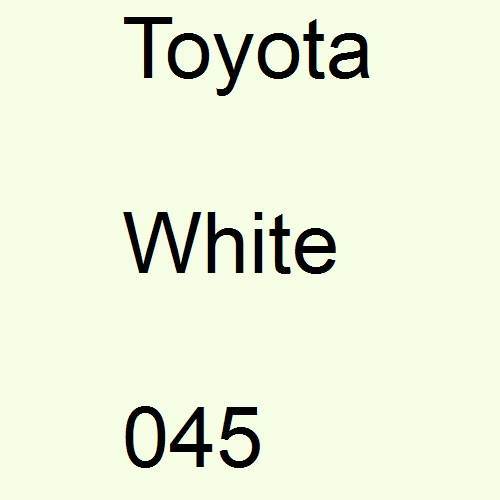 Toyota, White, 045.