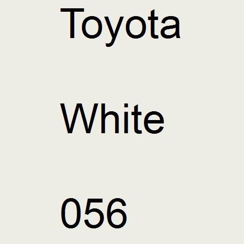 Toyota, White, 056.