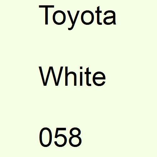 Toyota, White, 058.