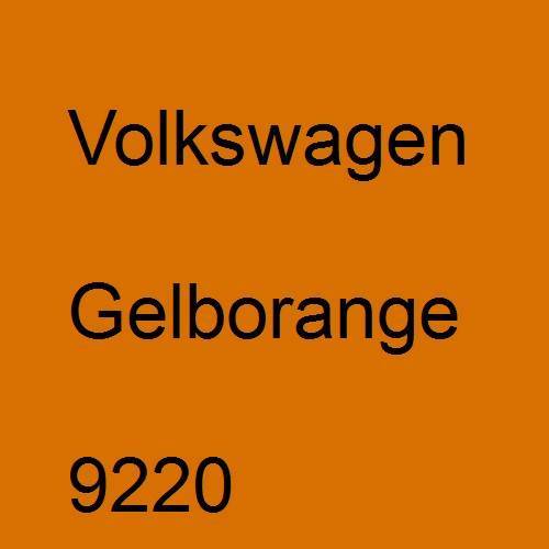 Volkswagen, Gelborange, 9220.