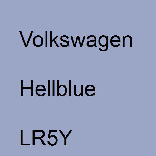 Volkswagen, Hellblue, LR5Y.