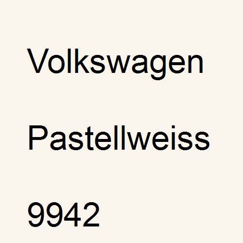 Volkswagen, Pastellweiss, 9942.