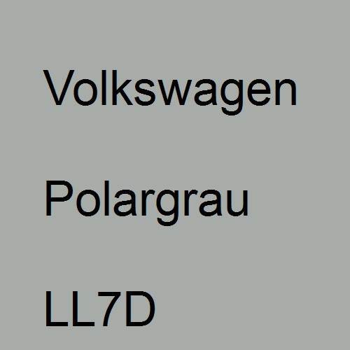 Volkswagen, Polargrau, LL7D.