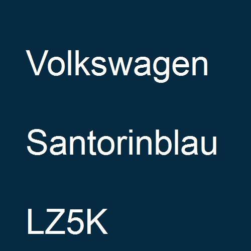 Volkswagen, Santorinblau, LZ5K.