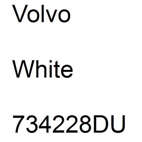 Volvo, White, 734228DU.