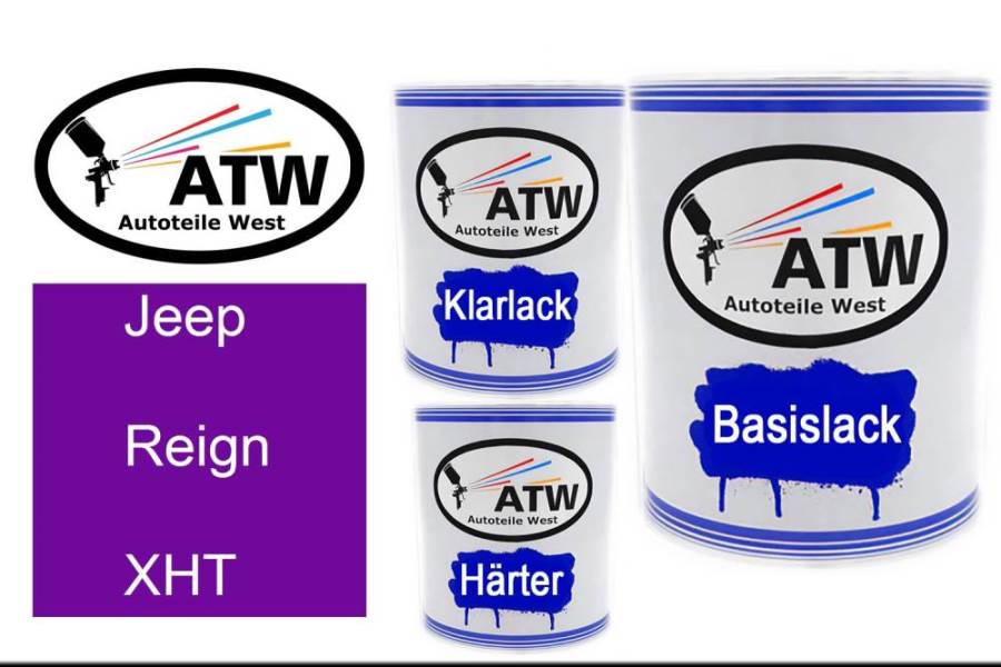 Jeep, Reign, XHT: 1L Lackdose + 1L Klarlack + 500ml Härter - Set, von ATW Autoteile West.