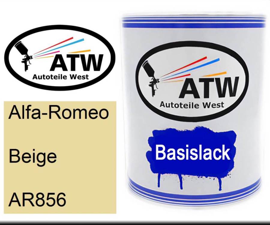 Alfa-Romeo, Beige, AR856: 1L Lackdose, von ATW Autoteile West.