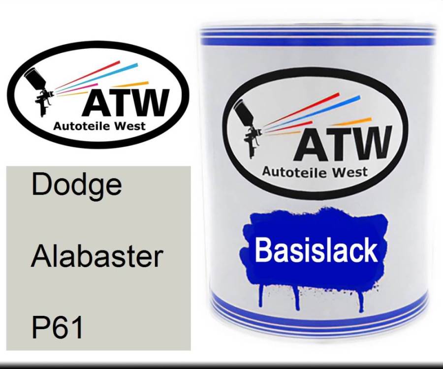 Dodge, Alabaster, P61: 1L Lackdose, von ATW Autoteile West.