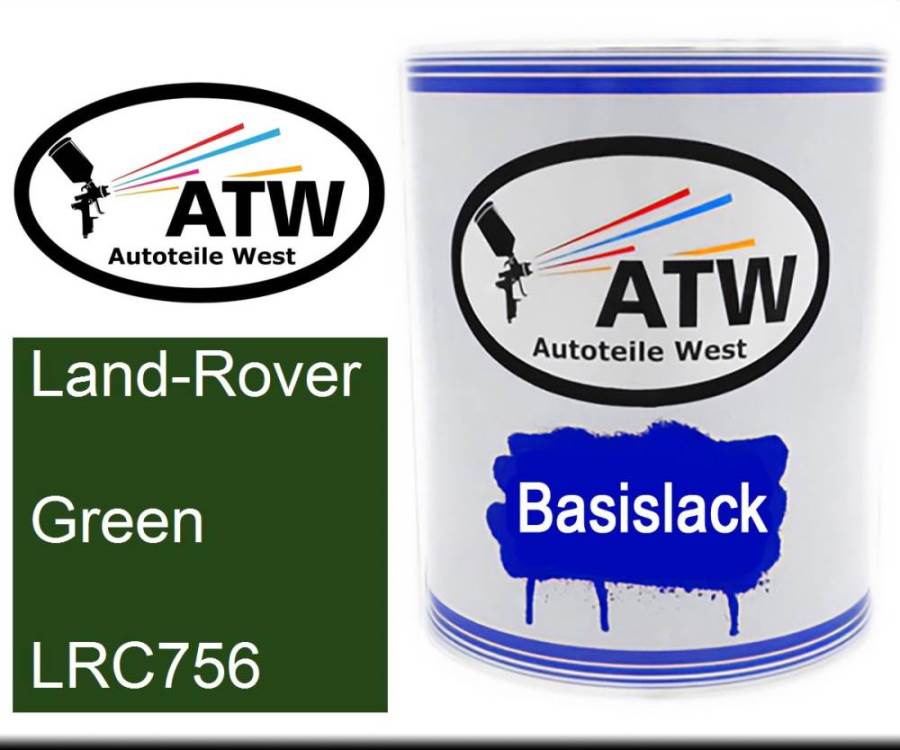 Land-Rover, Green, LRC756: 1L Lackdose, von ATW Autoteile West.