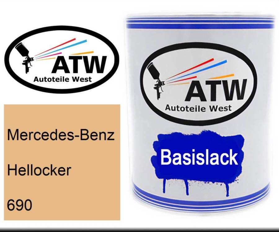 Mercedes-Benz, Hellocker, 690: 1L Lackdose, von ATW Autoteile West.