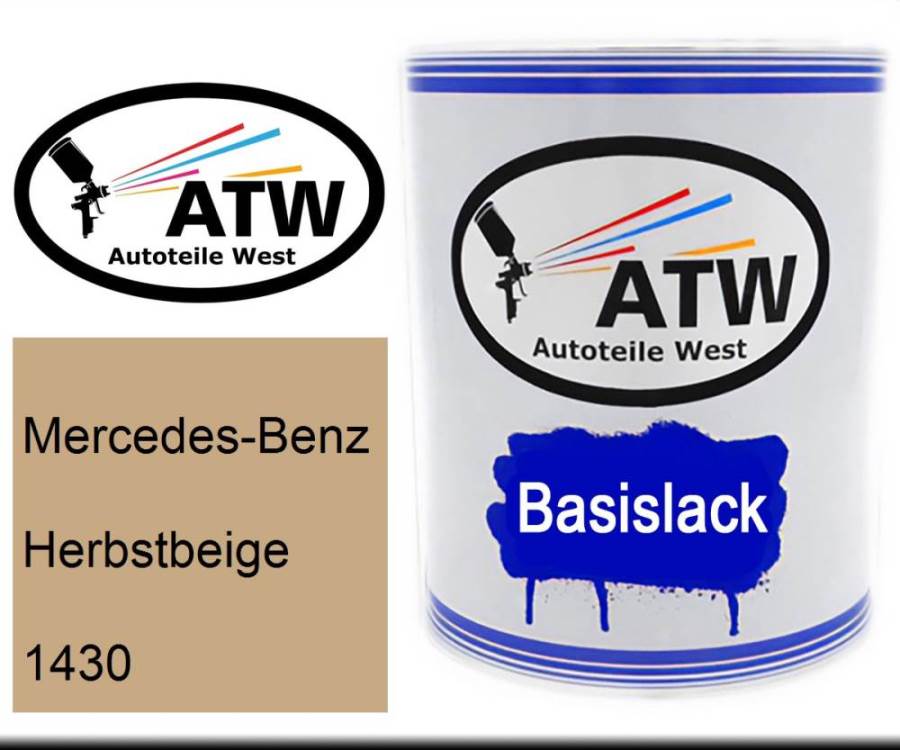 Mercedes-Benz, Herbstbeige, 1430: 1L Lackdose, von ATW Autoteile West.