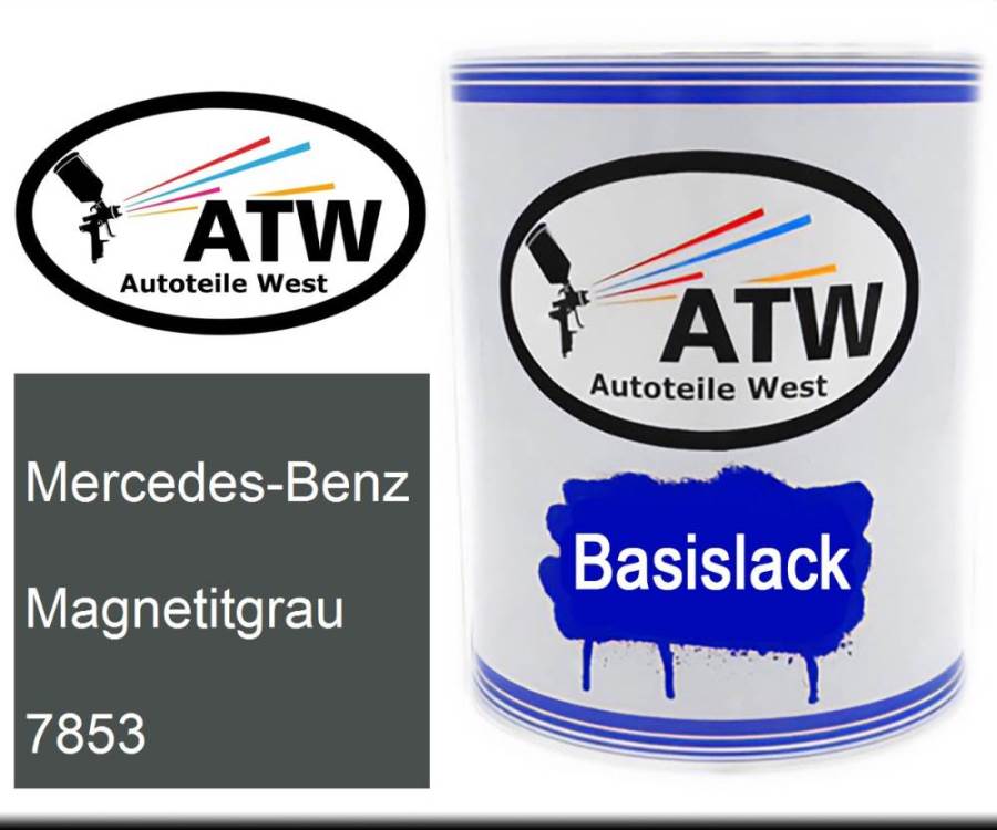 Mercedes-Benz, Magnetitgrau, 7853: 1L Lackdose, von ATW Autoteile West.