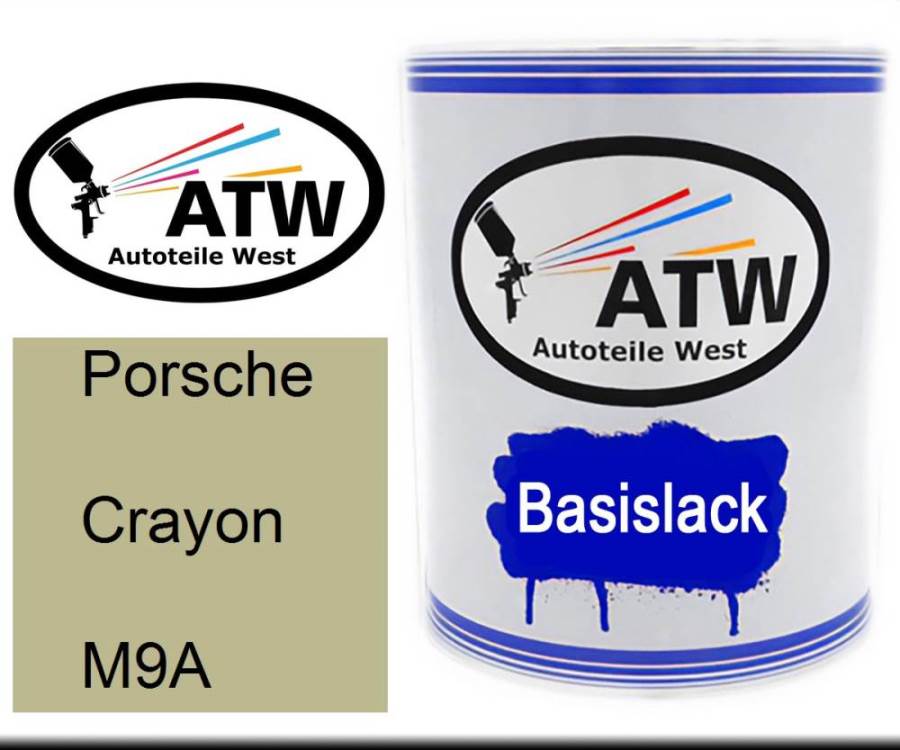 Porsche, Crayon, M9A: 1L Lackdose, von ATW Autoteile West.