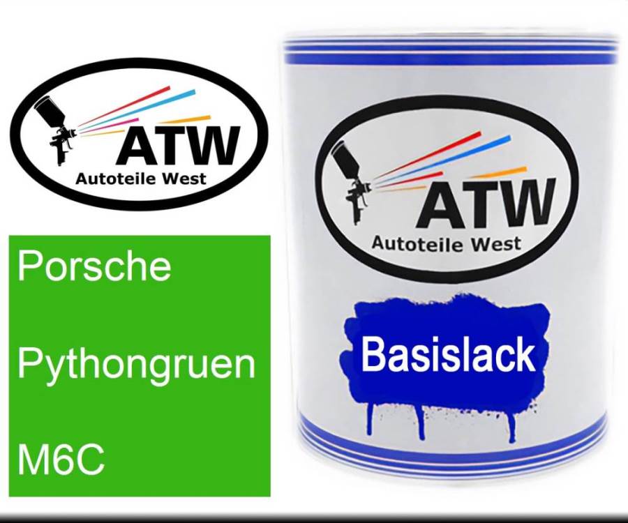 Porsche, Pythongruen, M6C: 1L Lackdose, von ATW Autoteile West.