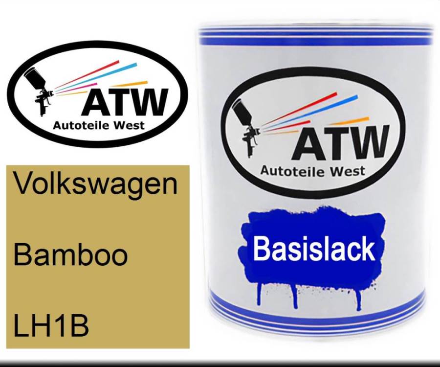 Volkswagen, Bamboo, LH1B: 1L Lackdose, von ATW Autoteile West.