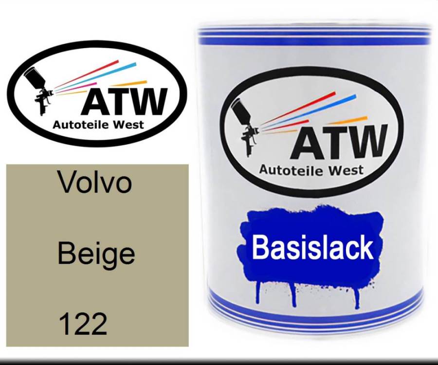 Volvo, Beige, 122: 1L Lackdose, von ATW Autoteile West.