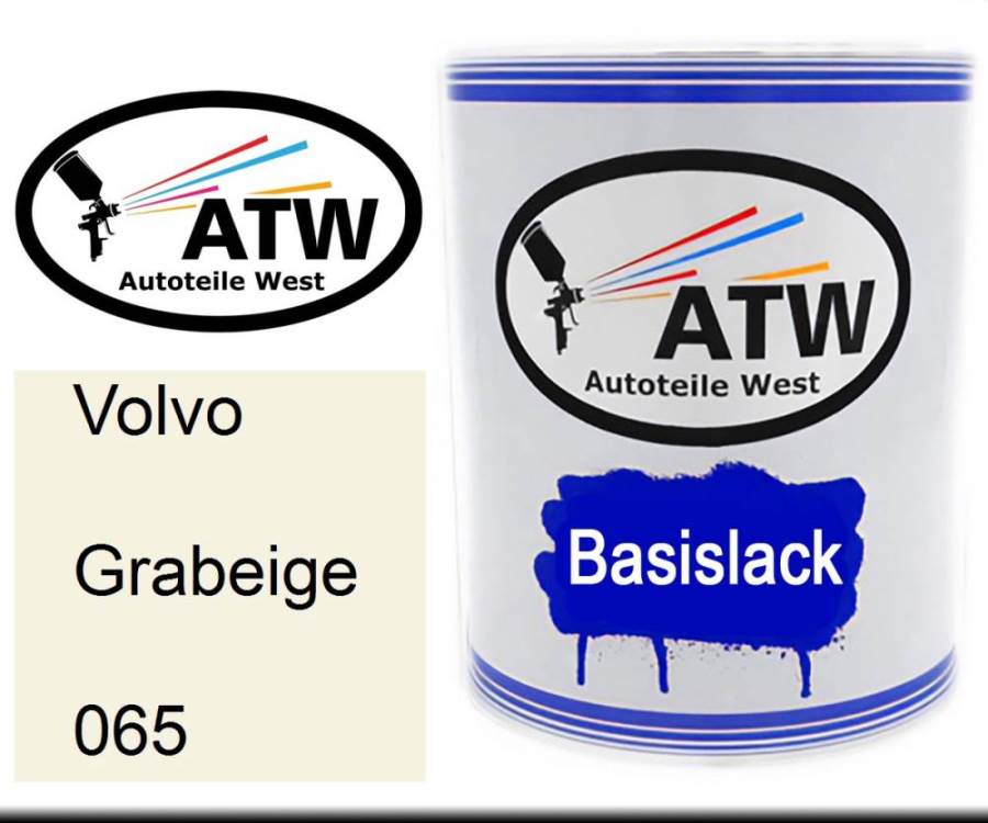 Volvo, Grabeige, 065: 1L Lackdose, von ATW Autoteile West.