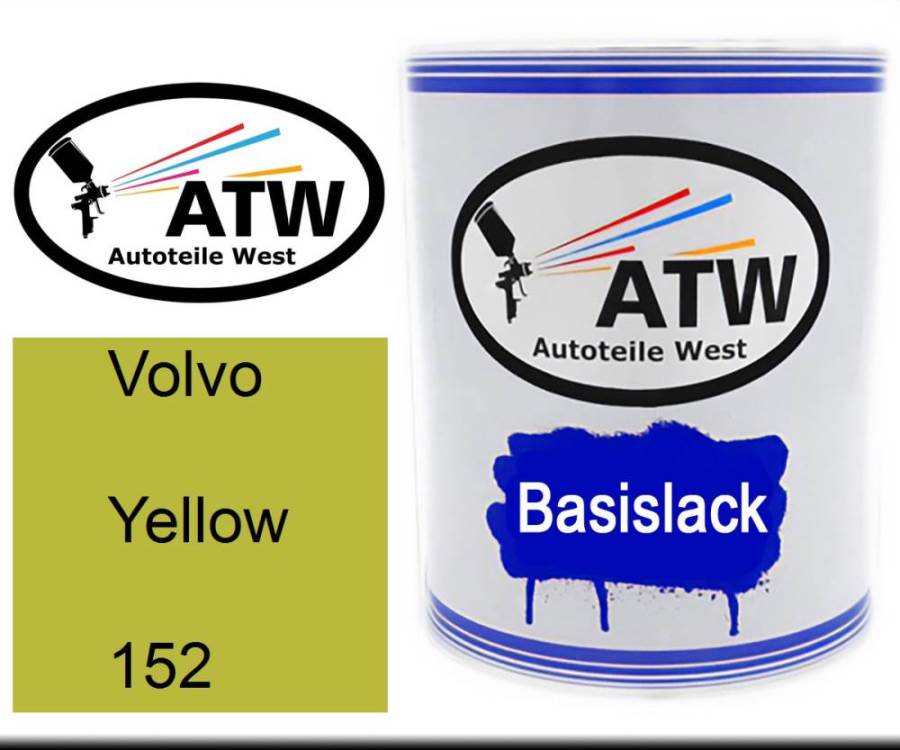 Volvo, Yellow, 152: 1L Lackdose, von ATW Autoteile West.