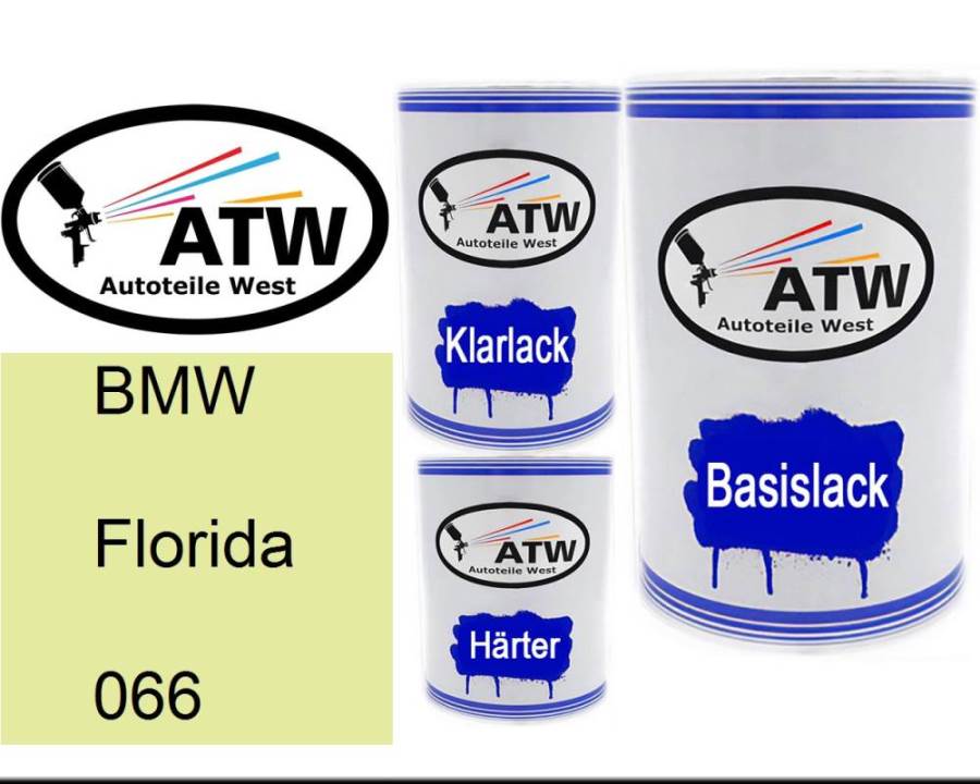 BMW, Florida, 066: 500ml Lackdose + 500ml Klarlack + 250ml Härter - Set, von ATW Autoteile West.