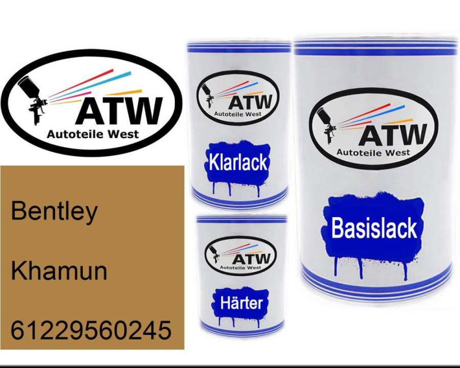 Bentley, Khamun, 61229560245: 500ml Lackdose + 500ml Klarlack + 250ml Härter - Set, von ATW Autoteile West.