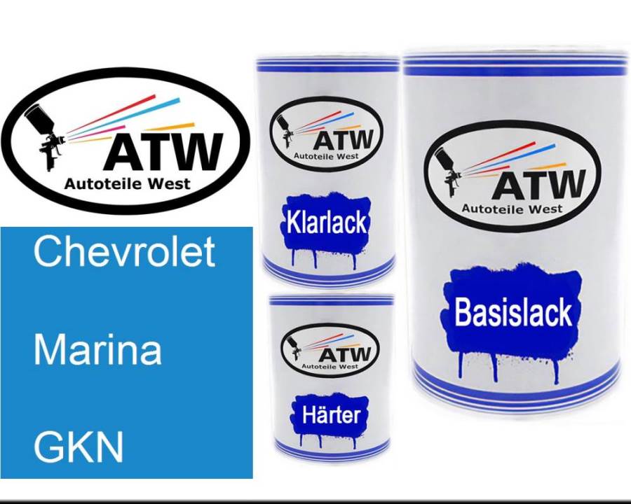 Chevrolet, Marina, GKN: 500ml Lackdose + 500ml Klarlack + 250ml Härter - Set, von ATW Autoteile West.