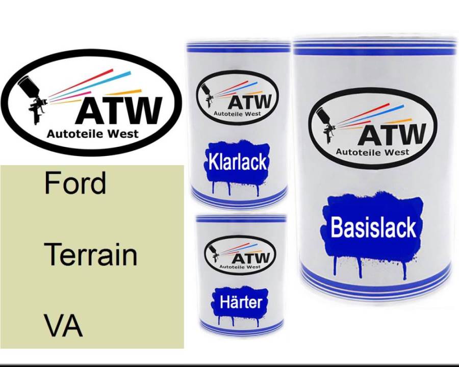 Ford, Terrain, VA: 500ml Lackdose + 500ml Klarlack + 250ml Härter - Set, von ATW Autoteile West.