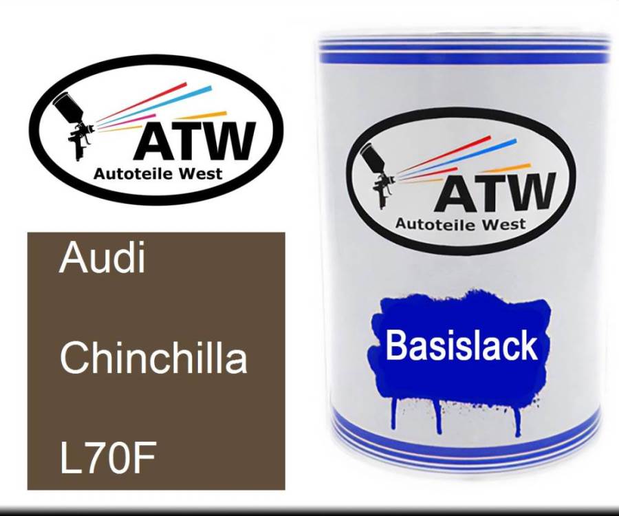 Audi, Chinchilla, L70F: 500ml Lackdose, von ATW Autoteile West.