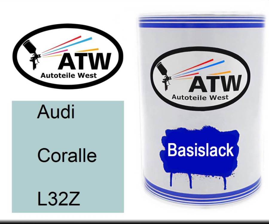 Audi, Coralle, L32Z: 500ml Lackdose, von ATW Autoteile West.