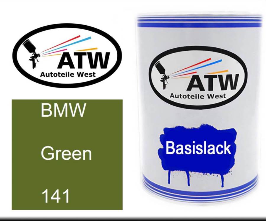 BMW, Green, 141: 500ml Lackdose, von ATW Autoteile West.