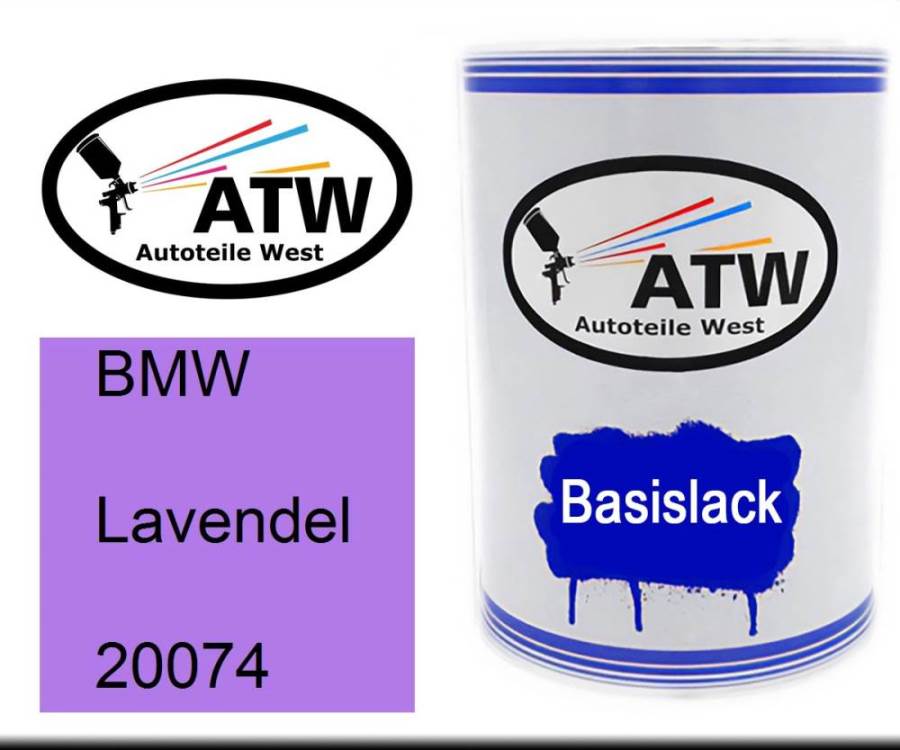 BMW, Lavendel, 20074: 500ml Lackdose, von ATW Autoteile West.