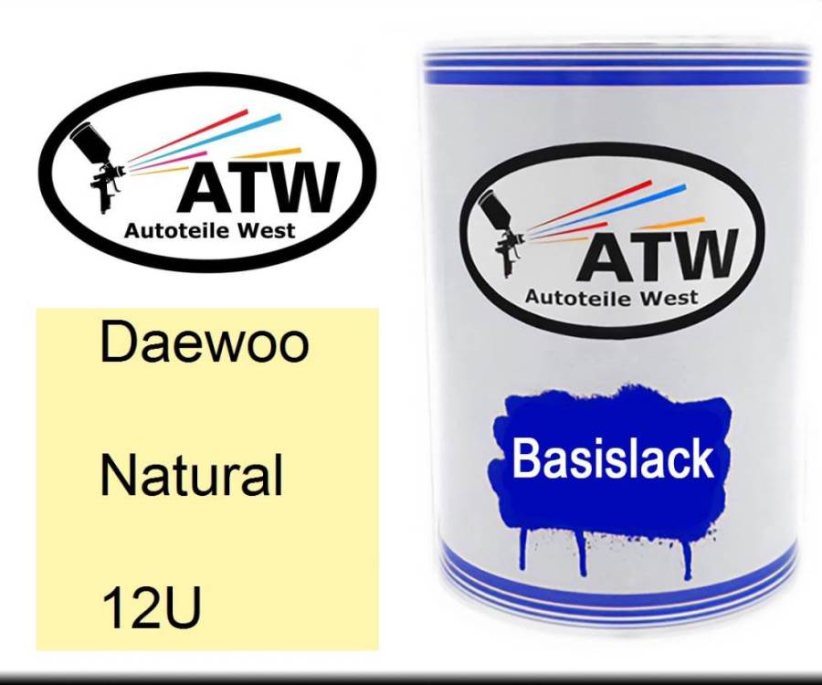 Daewoo, Natural, 12U: 500ml Lackdose, von ATW Autoteile West.