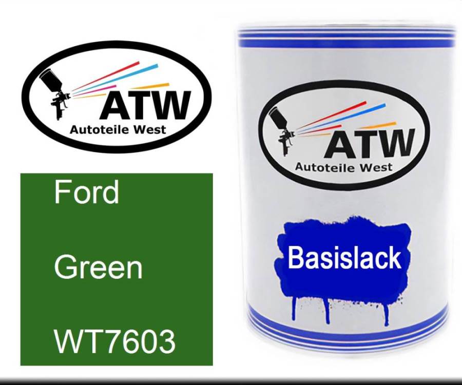 Ford, Green, WT7603: 500ml Lackdose, von ATW Autoteile West.