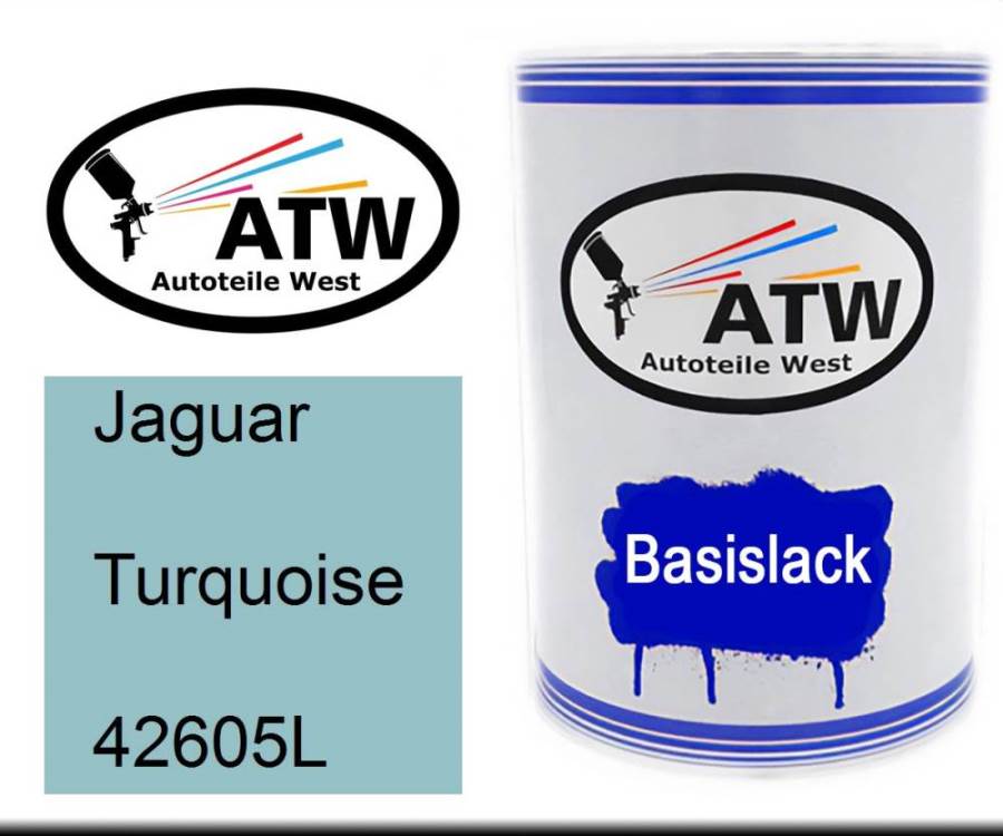 Jaguar, Turquoise, 42605L: 500ml Lackdose, von ATW Autoteile West.