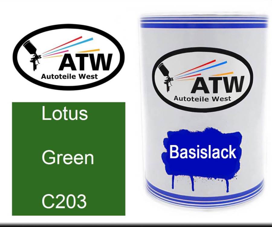 Lotus, Green, C203: 500ml Lackdose, von ATW Autoteile West.