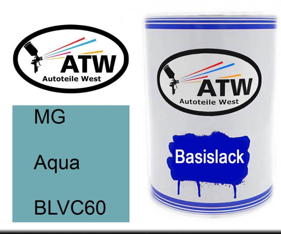 MG, Aqua, BLVC60: 500ml Lackdose, von ATW Autoteile West.