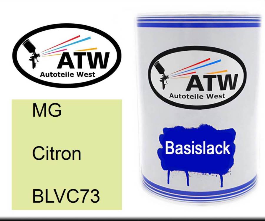 MG, Citron, BLVC73: 500ml Lackdose, von ATW Autoteile West.